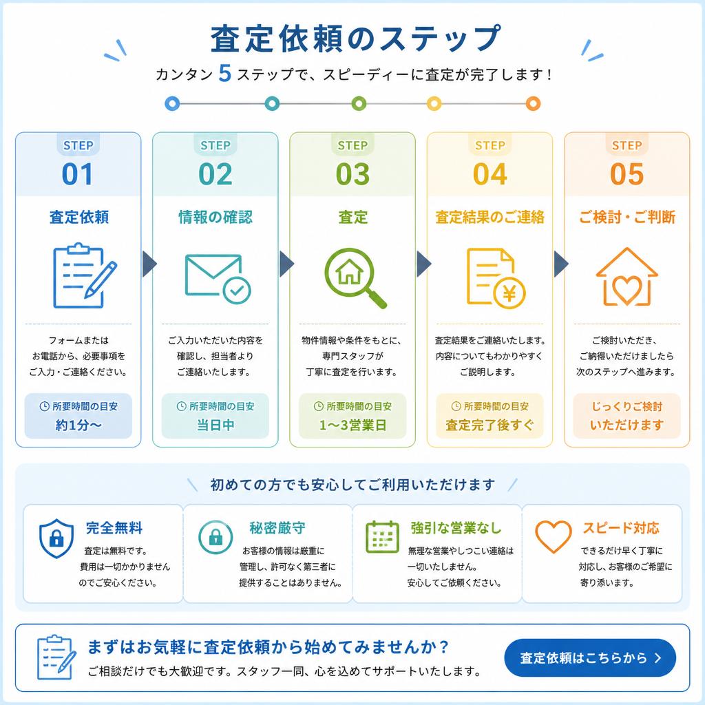 2. 無料査定の流れ