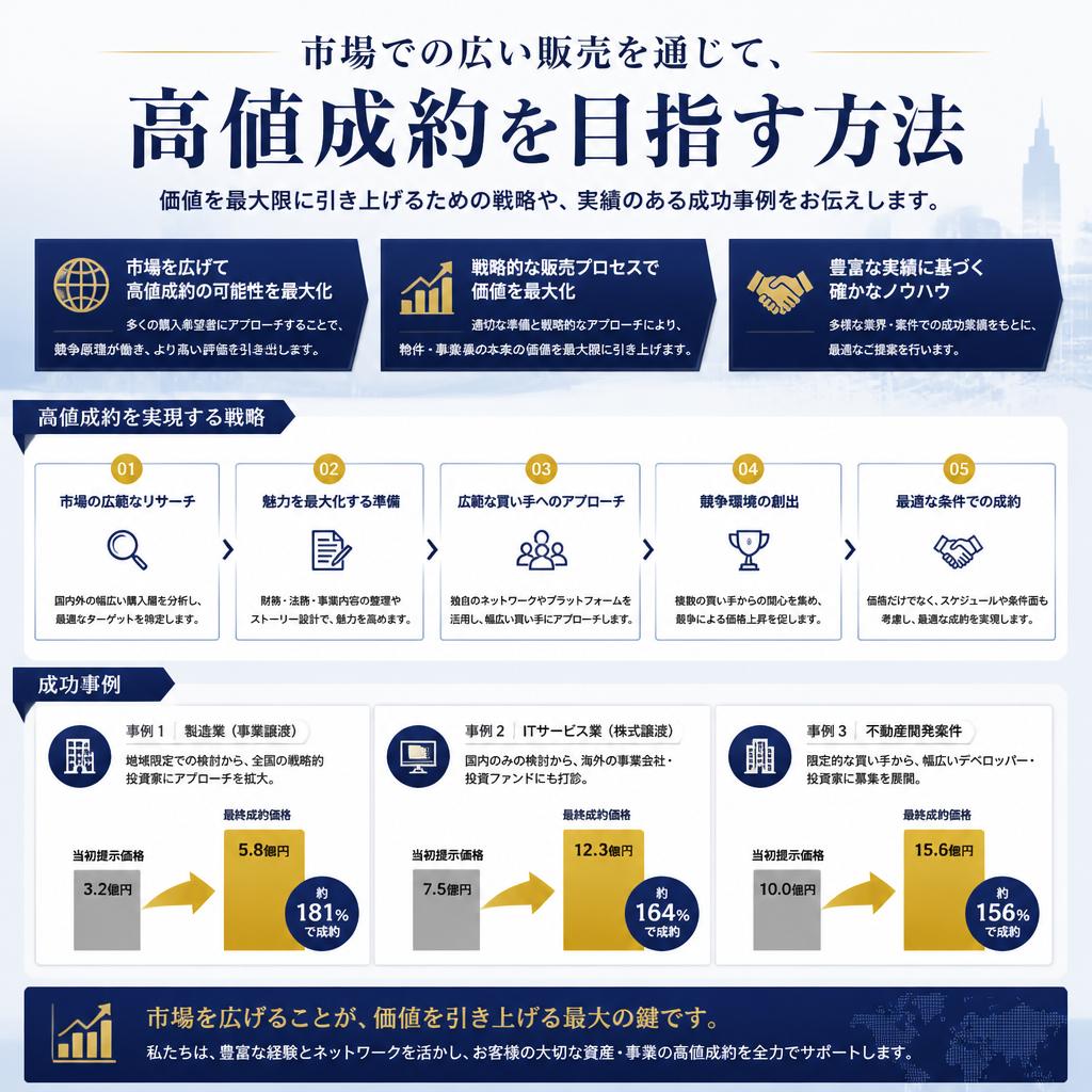 仲介による高値成約