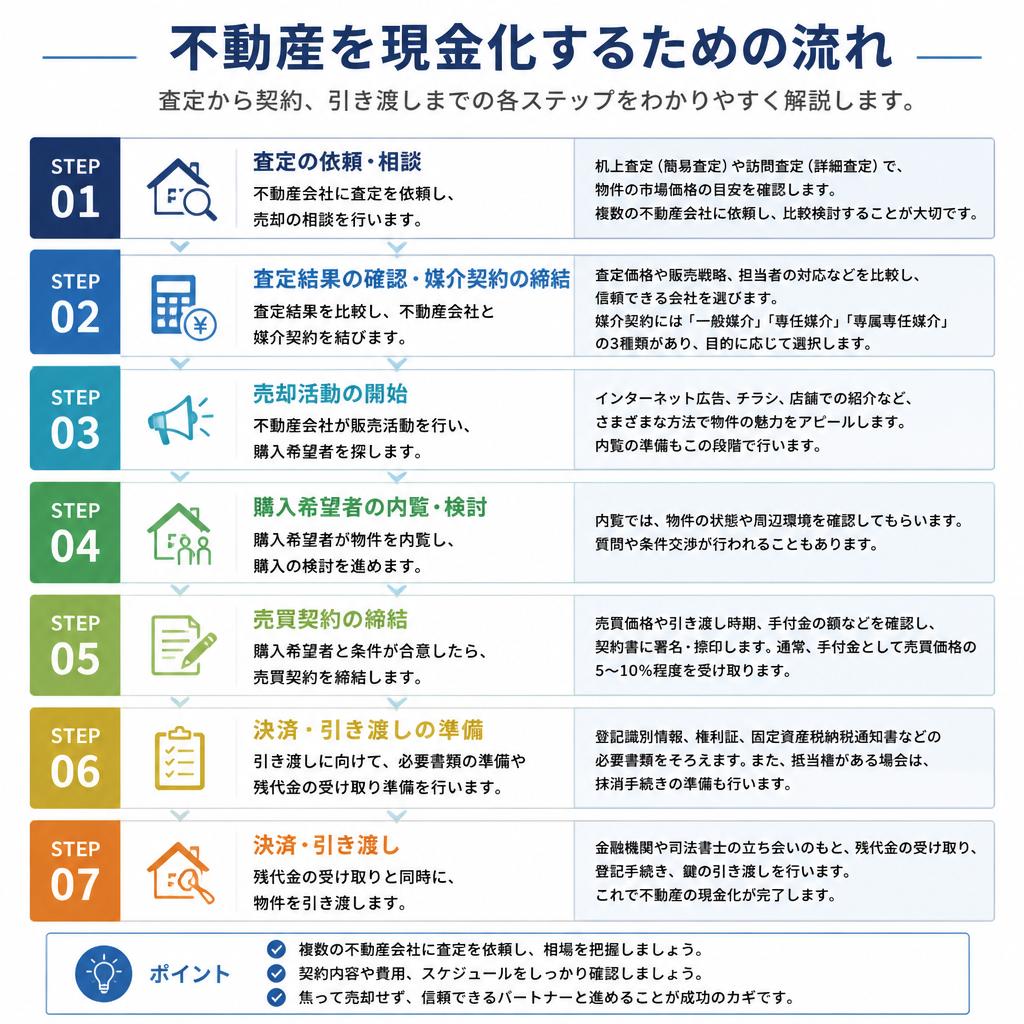不動産売却の流れ