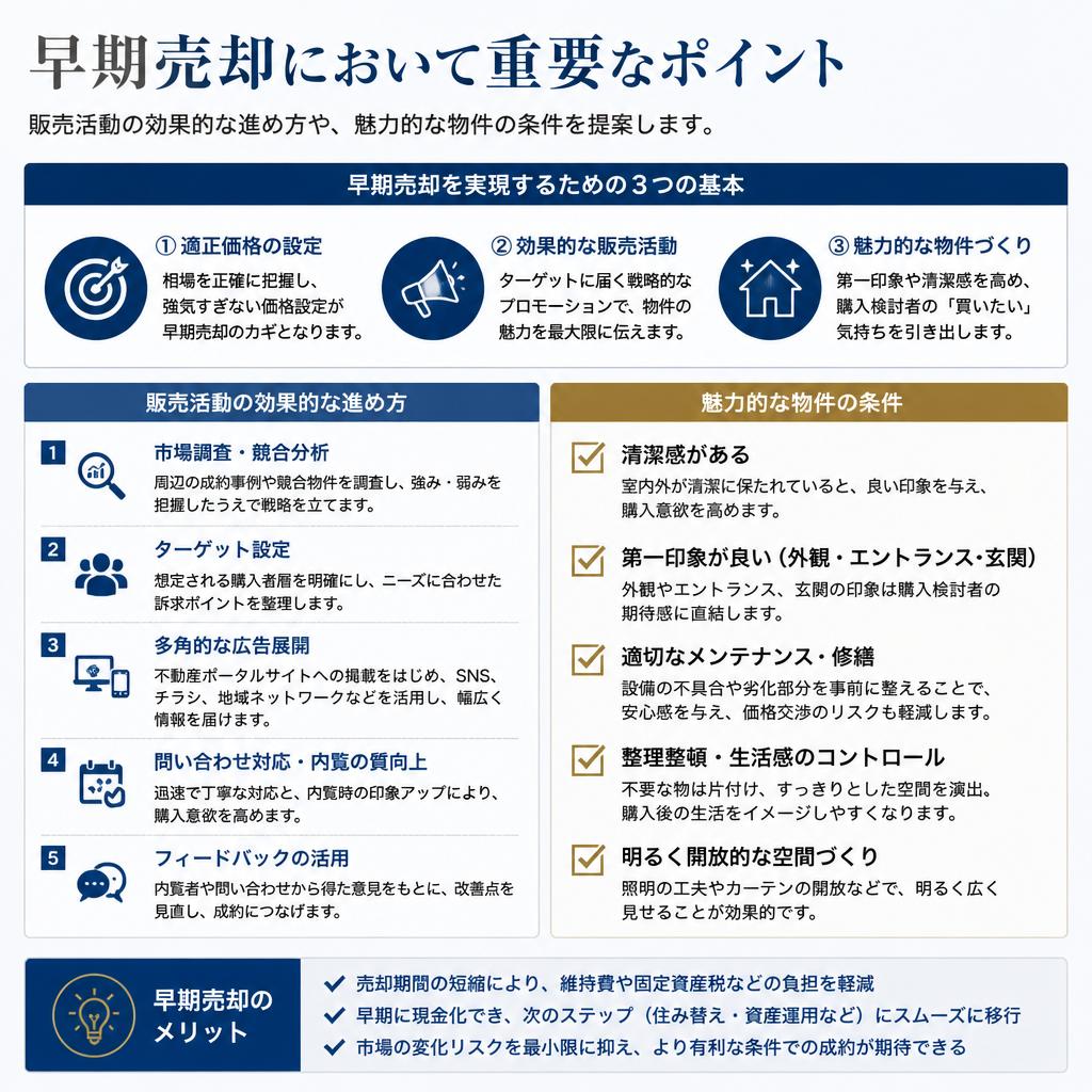 早期売却の注目ポイント