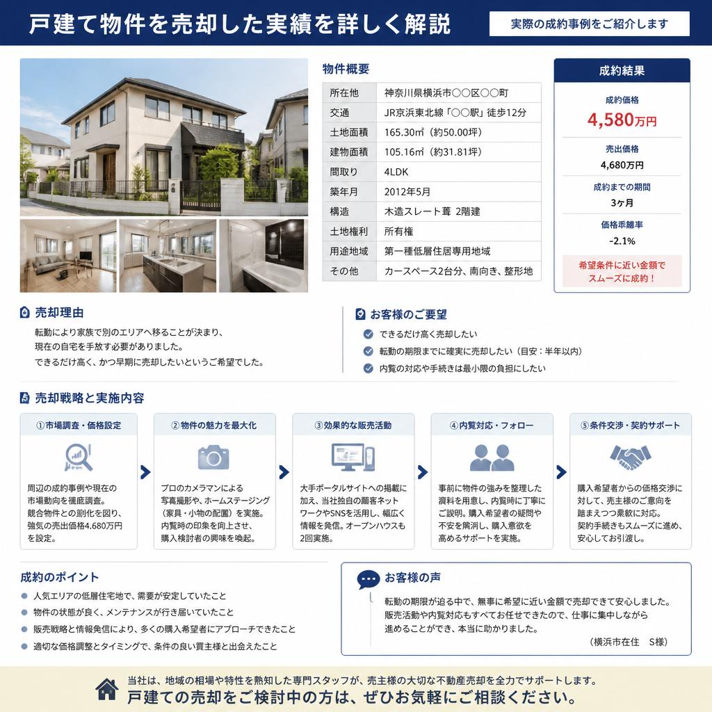 戸建ての売却事例