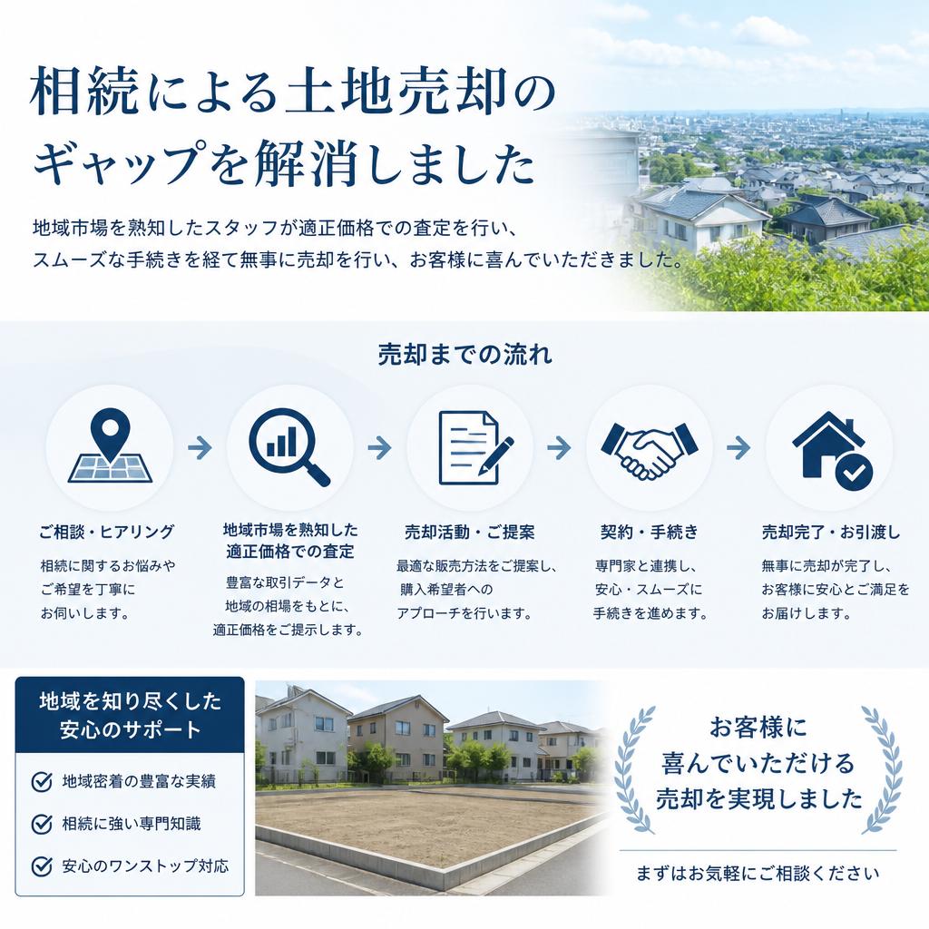 成功事例2: 相続した土地の売却