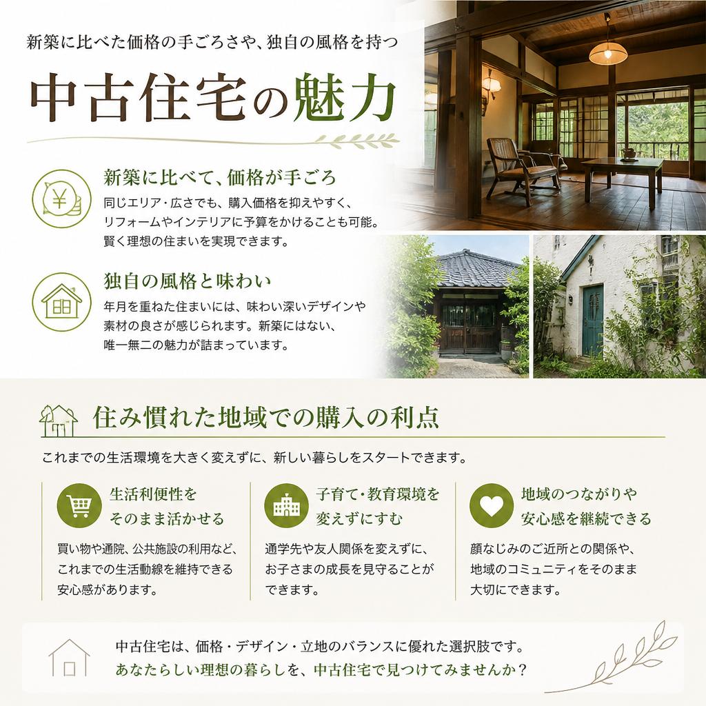 2. 中古住宅のメリット