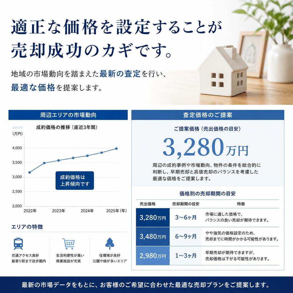 市場価格に基づいた適正価格の算出
