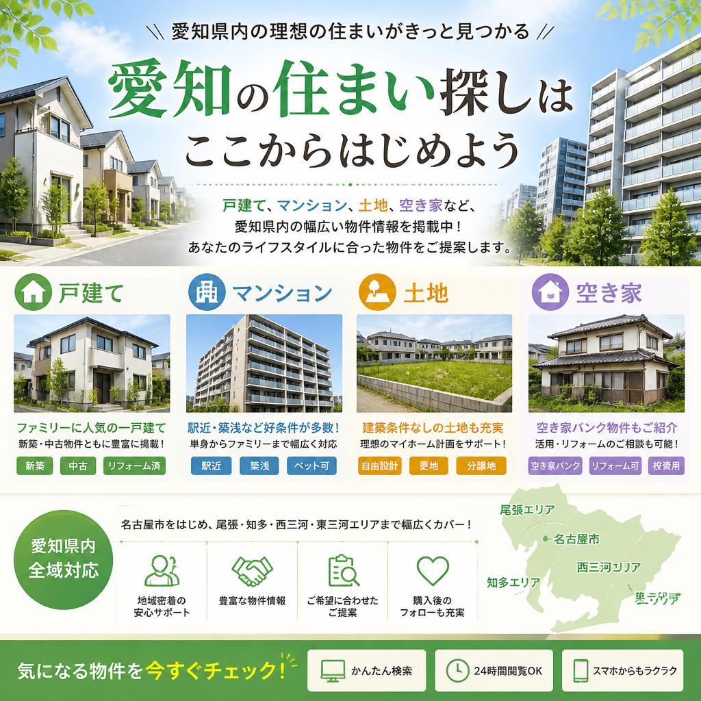 多様なニーズに対応する物件情報