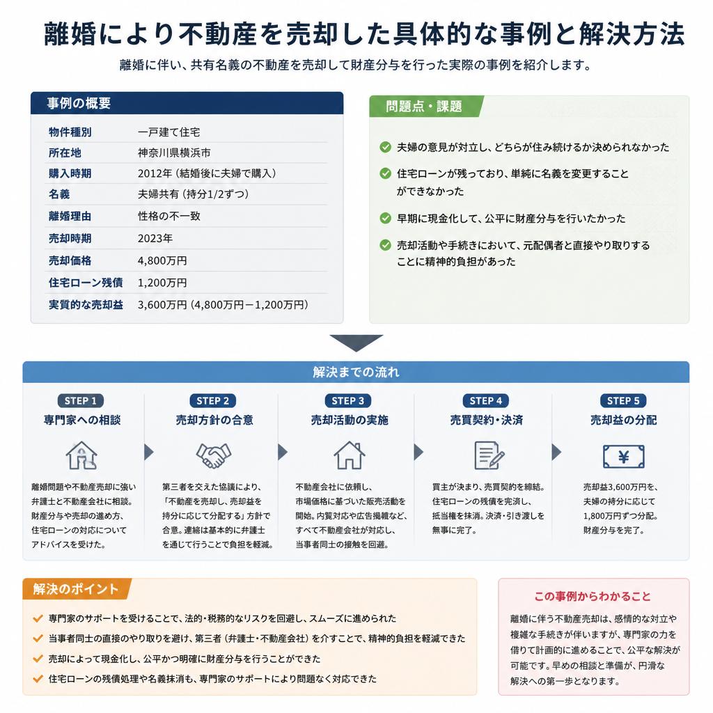 2. 離婚に伴う不動産売却事例
