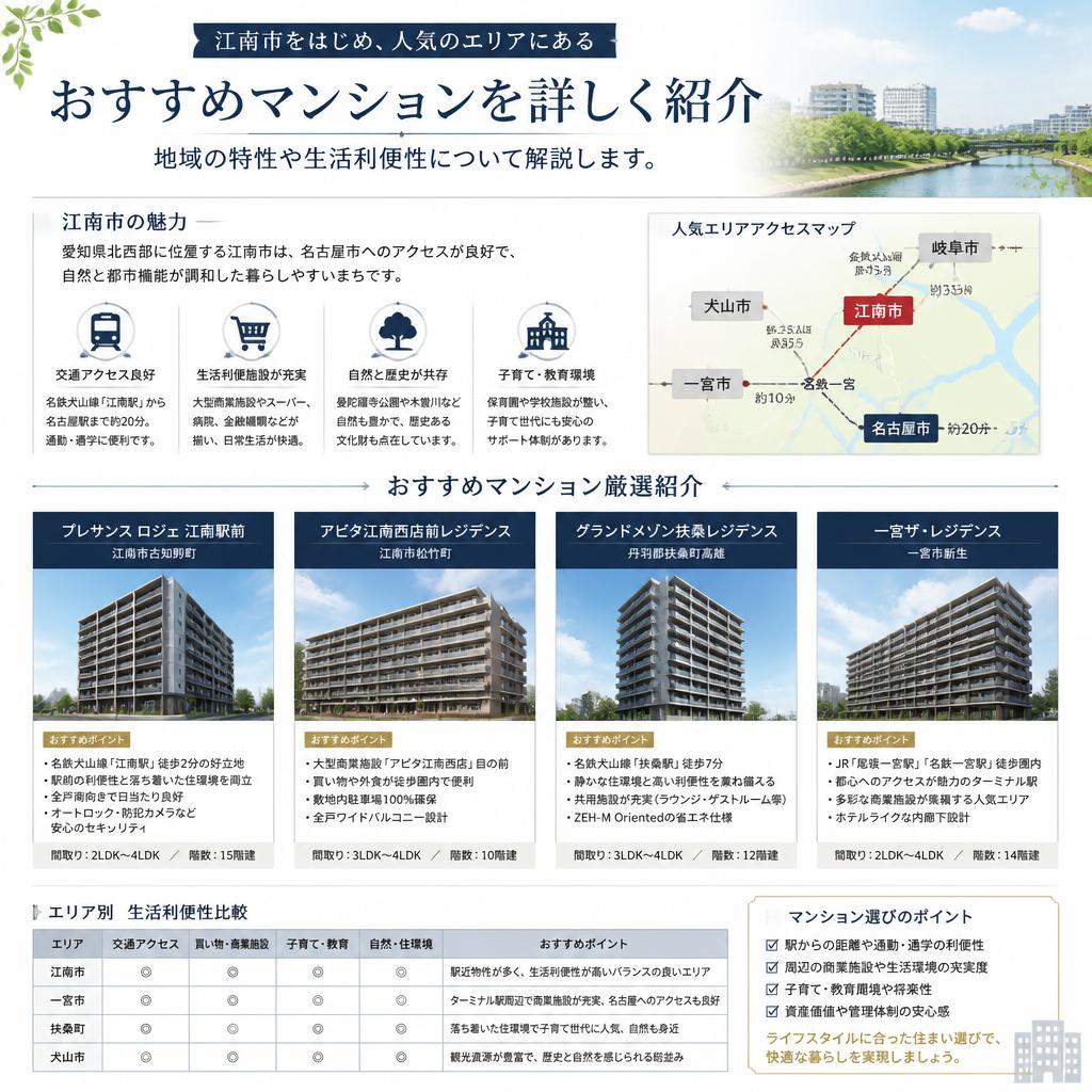 エリア別おすすめマンション情報