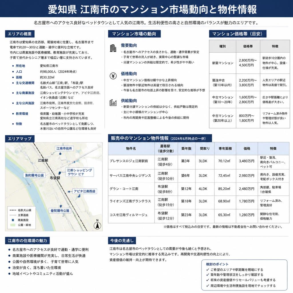江南市のマンション市場