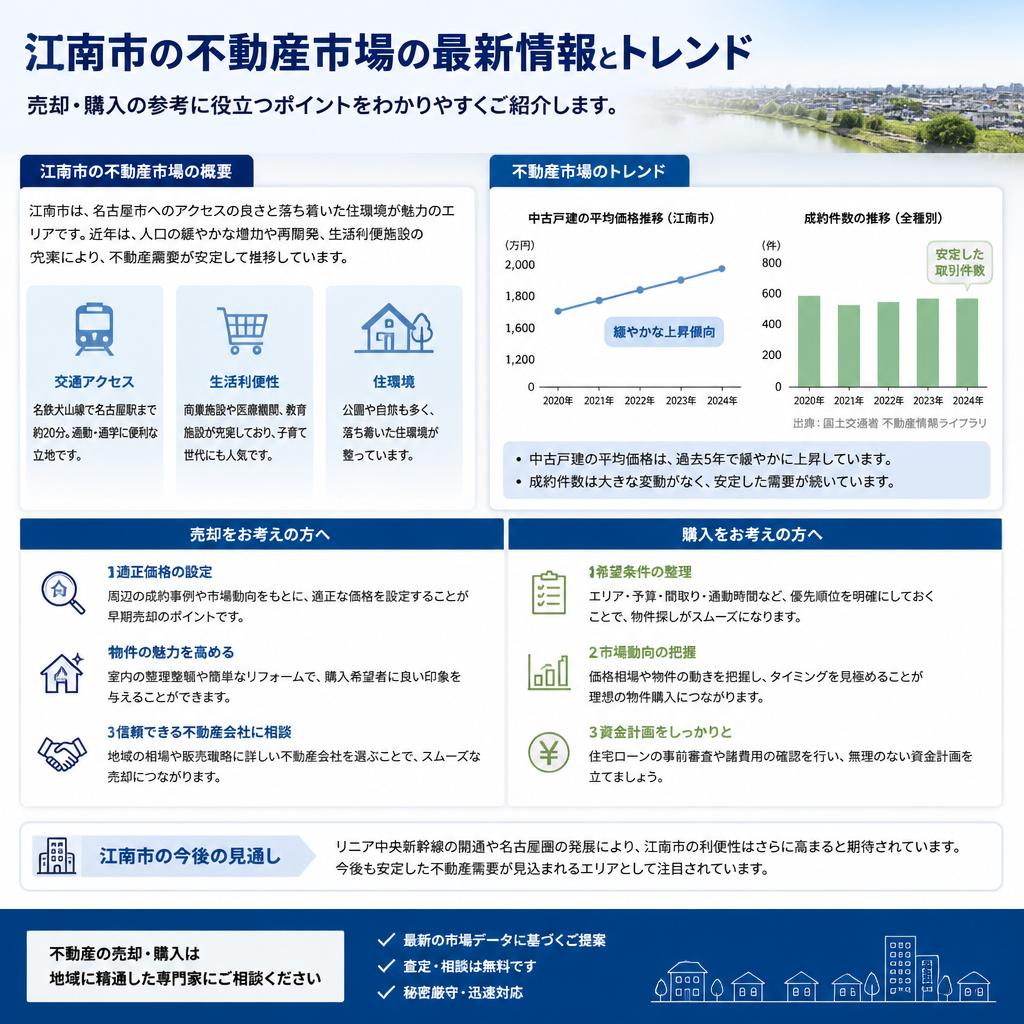 江南市の市場トレンド