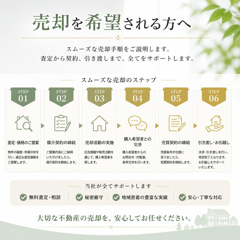 不動産売却の流れ