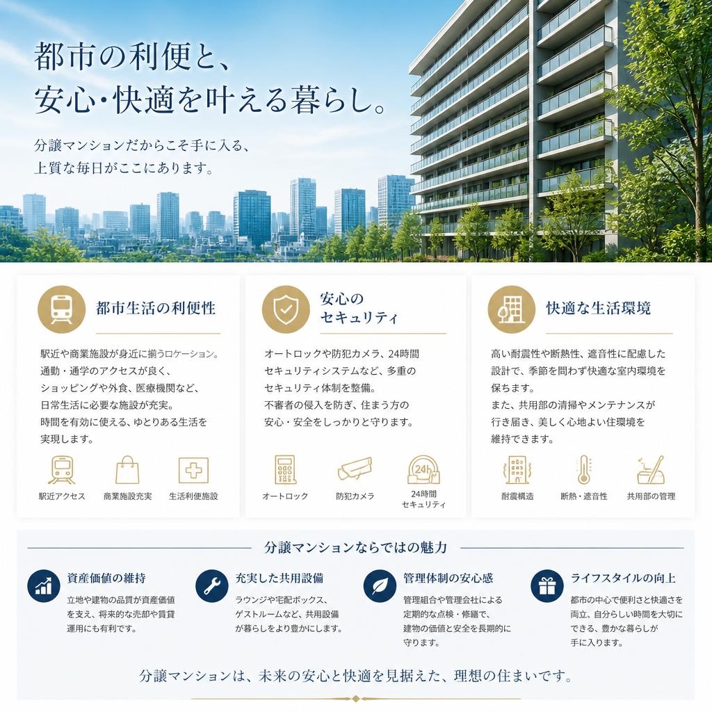 分譲マンションの魅力