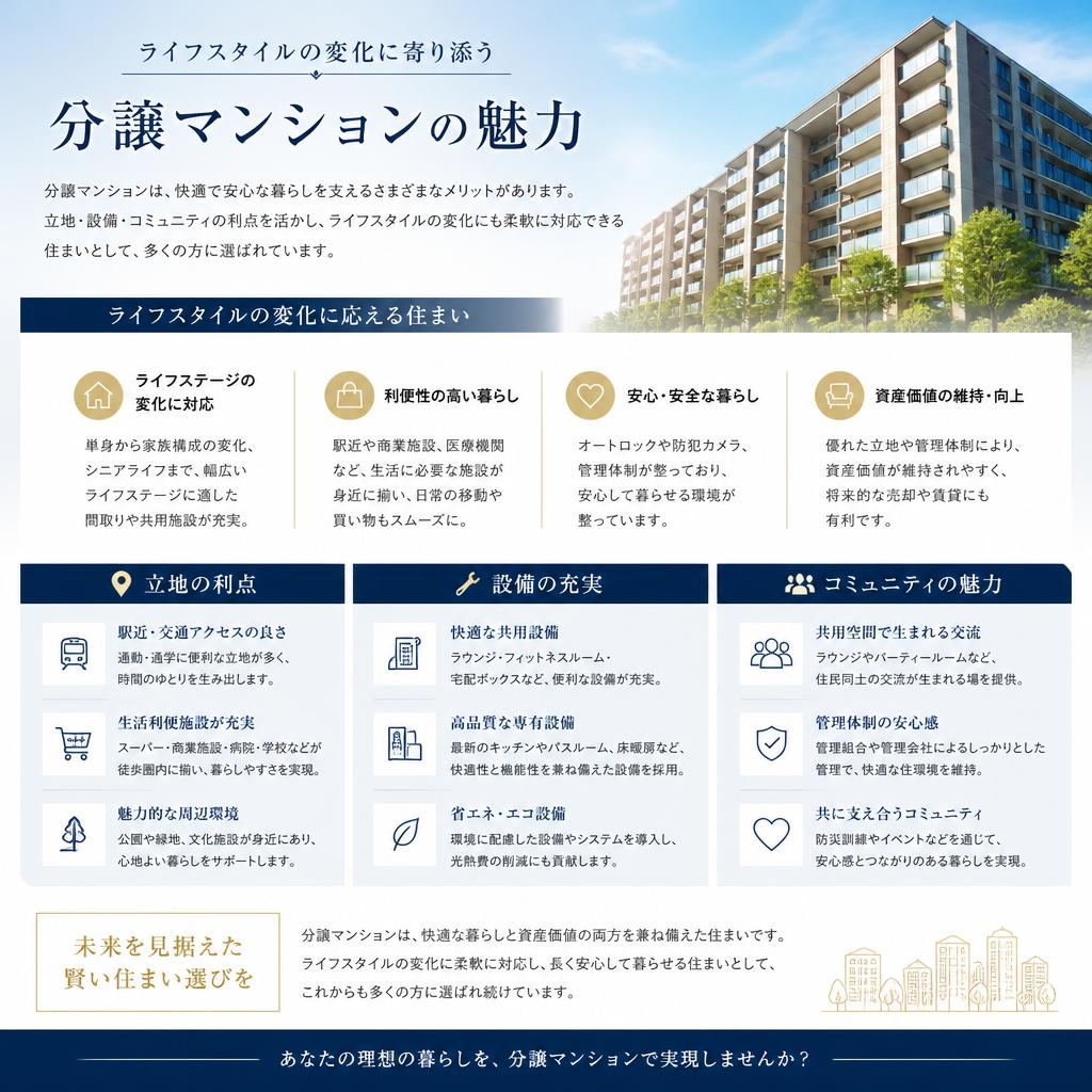 分譲マンションの魅力